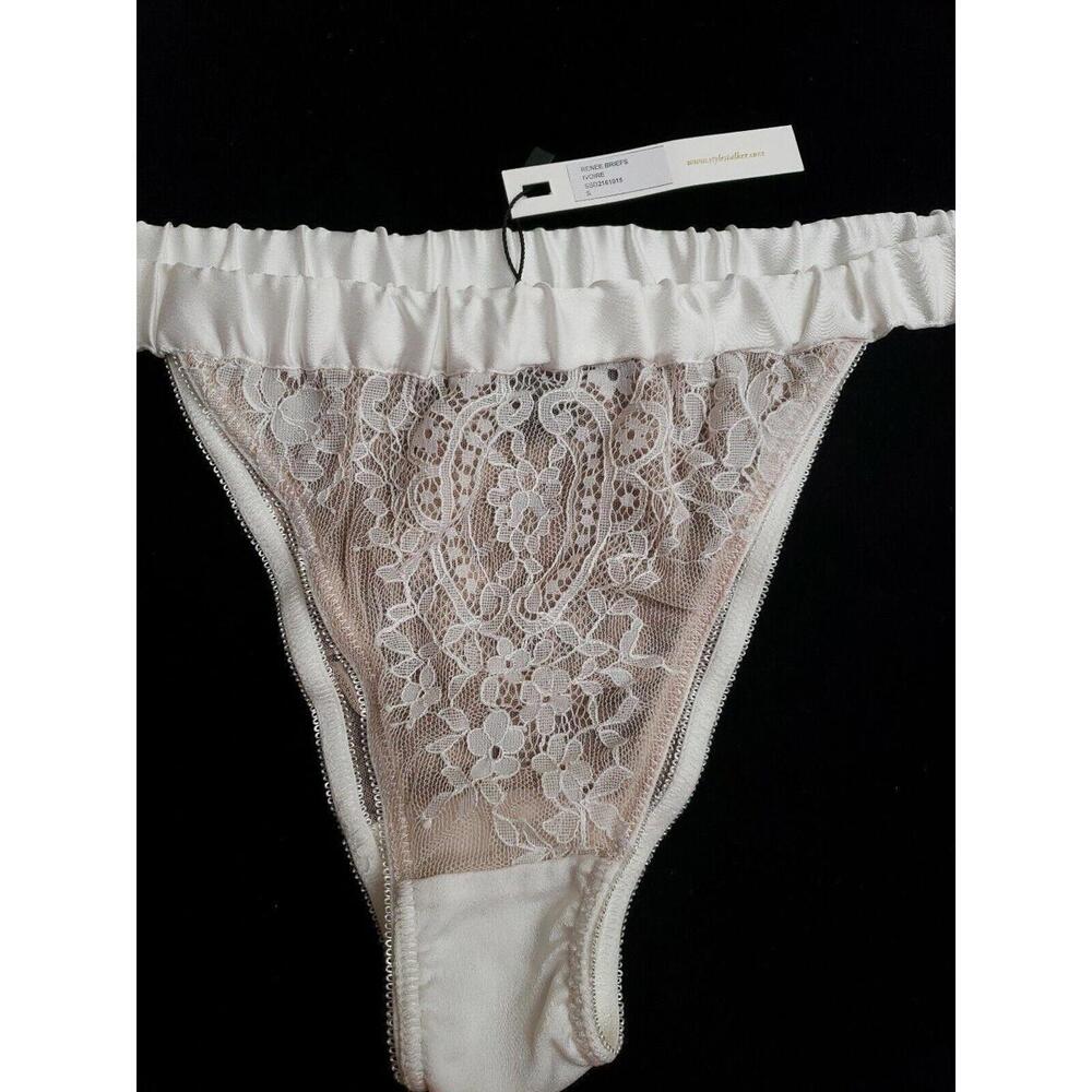 Stylestalker RENEE  Women's Briefs Size Small Ivory Floral  NWT!